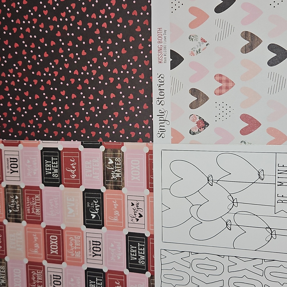 Valentines Cardstock Double-sided